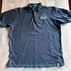 VTG Coogi Australia Polo Shirt XXL 2XL Short Sleeve 90s‎ Cowboy Hat Y2K Read